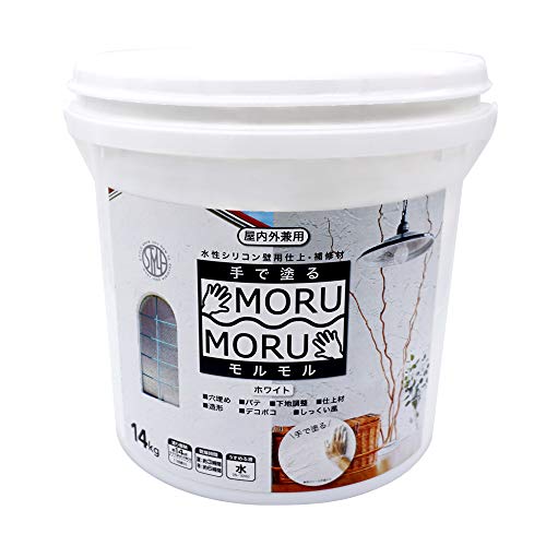 ニッペ ペンキ 塗料 STYLE MORUMORU モルモル 14kg 水性 つやなし 屋内外 日本製 4976124882548